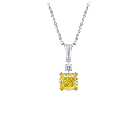 Колье с бриллиантами, белое золото