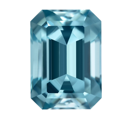 Аквамарин, Изумрудная огранка, 14,86 ct 1