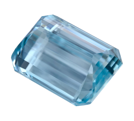 Аквамарин, Изумрудная огранка, 21,45 ct 2