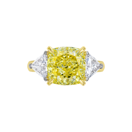 Помолвочное кольцо с бриллиантами, желтое золото 2