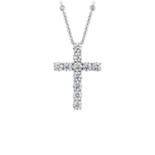 Колье с бриллиантами, белое золото