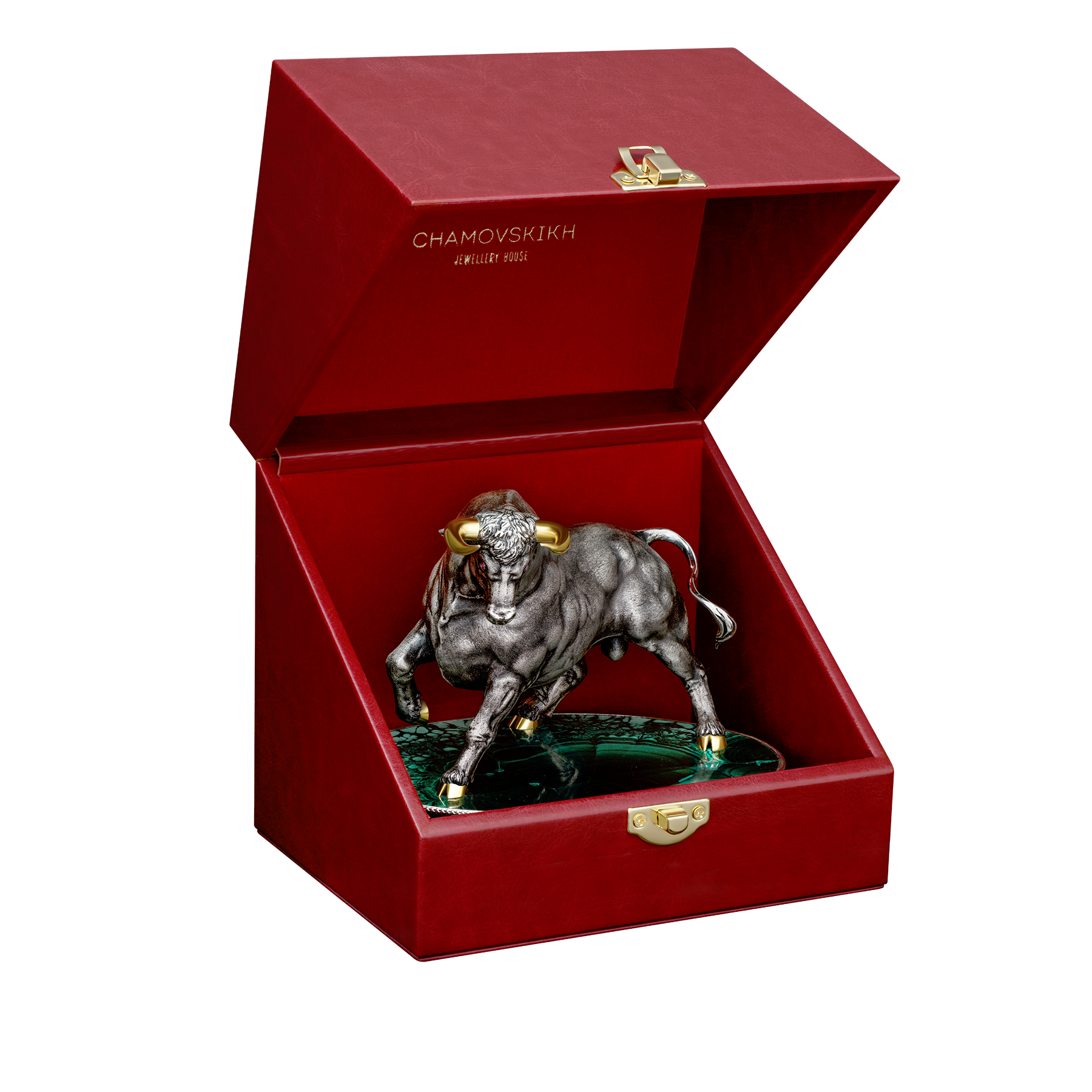 Настольная скульптура «Бык средний»