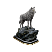 Настольная скульптура «Волк»