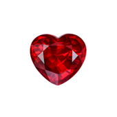 Рубин, MOZAMBIQUE, сердце, цвет голубиная кровь, 5.42 ct