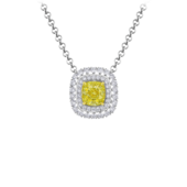 Колье с бриллиантами, белое золото