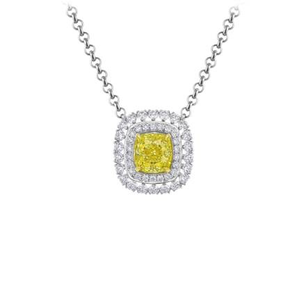 Колье с бриллиантами, белое золото