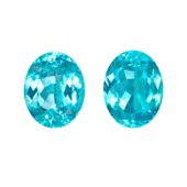 Сет из двух Турмалинов Параиба, Mozambique Овал, 5,42ct /5,65ct