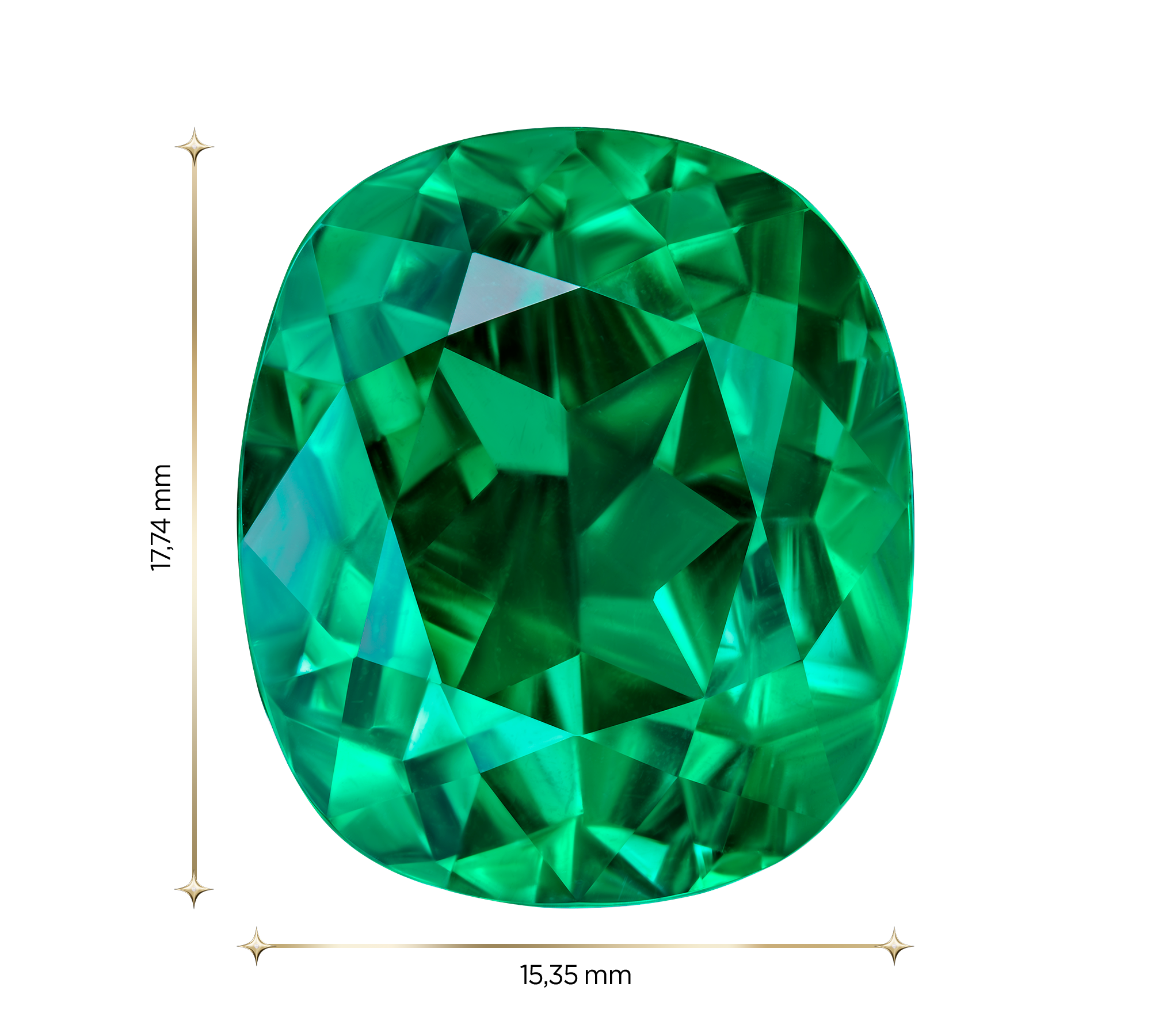 Изумруд, Zambia, Кушон, 17,61ct