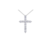 Колье с бриллиантами, белое золото