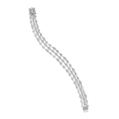 Браслет с бриллиантами, белое золото