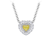 Колье с бриллиантами, белое золото