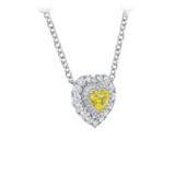 Колье с бриллиантами, белое золото